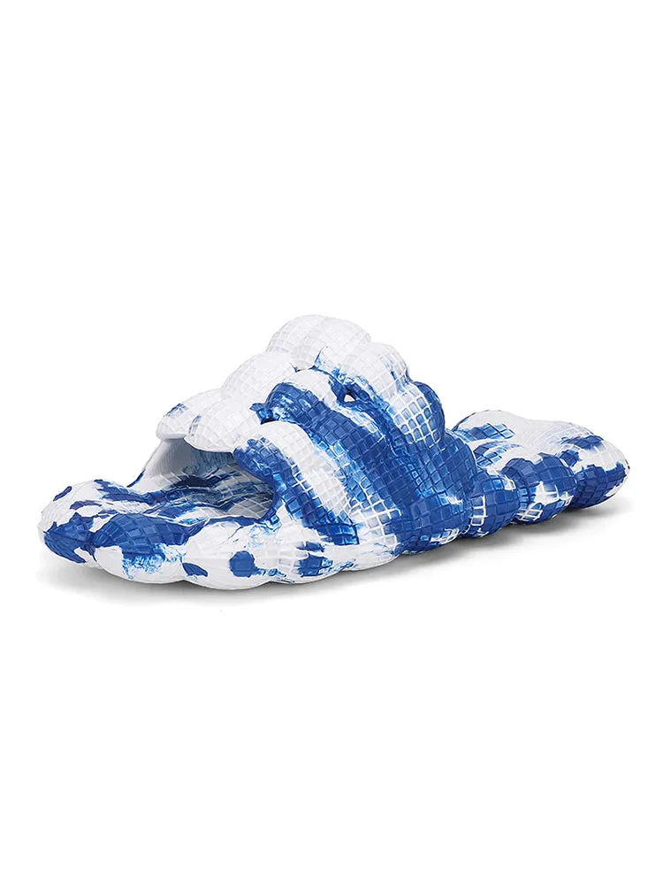 Camouflage Lychee Bubble Slides sold by Oeyes