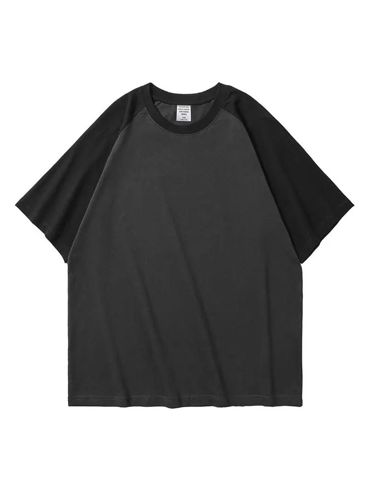 Retro Contrast Color T-Shirt sold by Oeyes product image thumbnail 5