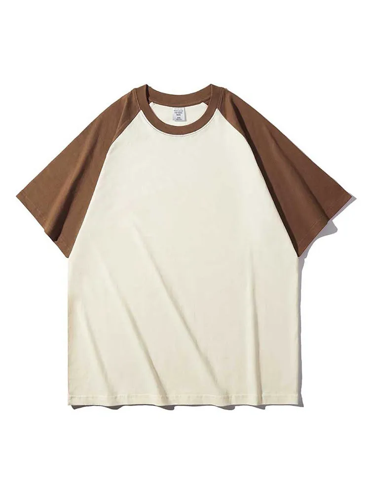 Retro Contrast Color T-Shirt sold by Oeyes product image thumbnail 4