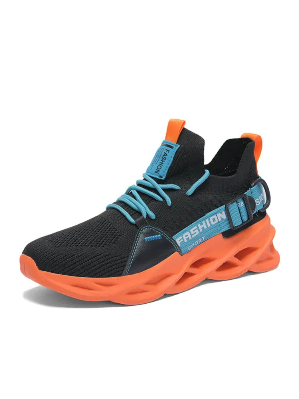 Cushioned Flyweaving Breathable Lightweight Men'S Casual Shoes sold by Oeyes