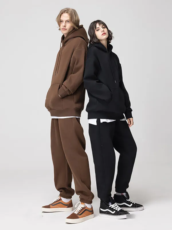 Solid Color Hooded Velvet Thickened Hoodie sold by Oeyes