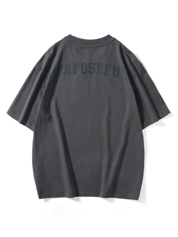Raglan Sleeve Patchwork Fit Tees With Embroidery made by Barnes & Noble