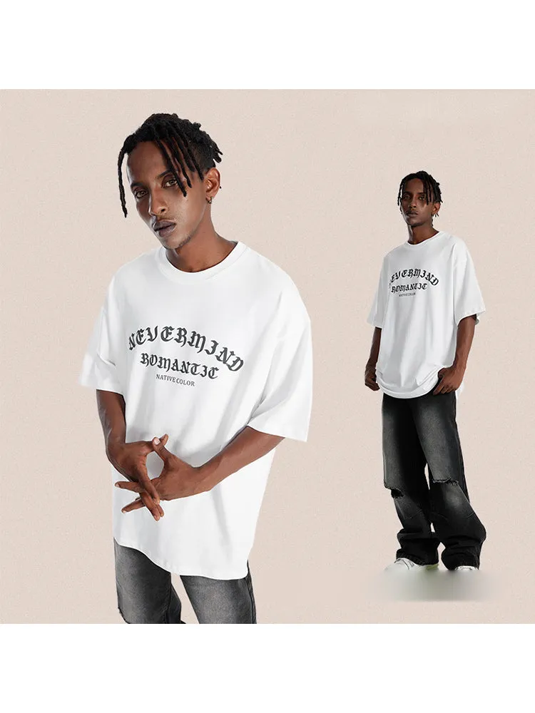 Men'S Loose Tees With Letters Print sold by Oeyes product image thumbnail 3