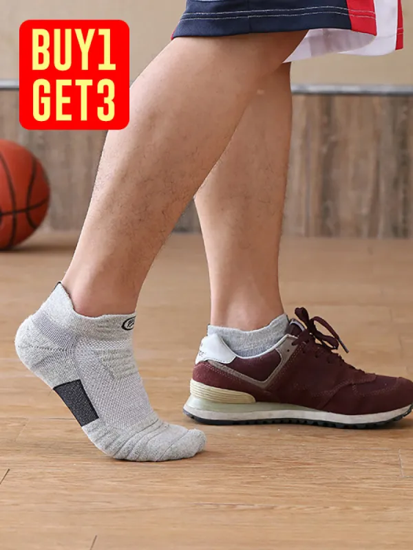 Buy One Get Three Thickened Running Outwear High Top Sports Socks sold by Oeyes