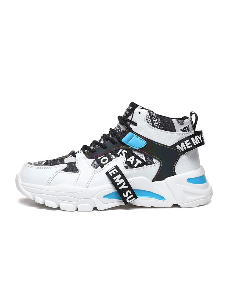 New Added Height Thick Sole High Top Running Men'S Casual Shoes sold by Oeyes