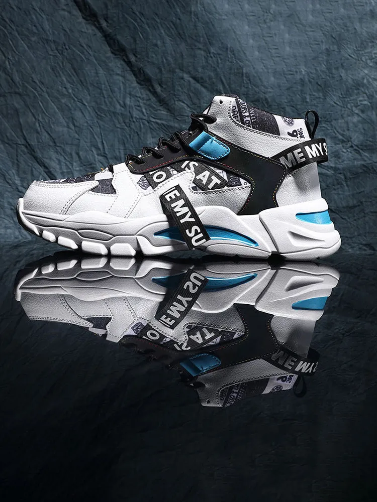 New Added Height Thick Sole High Top Running Men'S Casual Shoes sold by Oeyes product image thumbnail 5