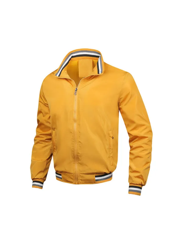 New Men's Casual Jacket Sports Solid Colour Men's Jacket sold by Oeyes