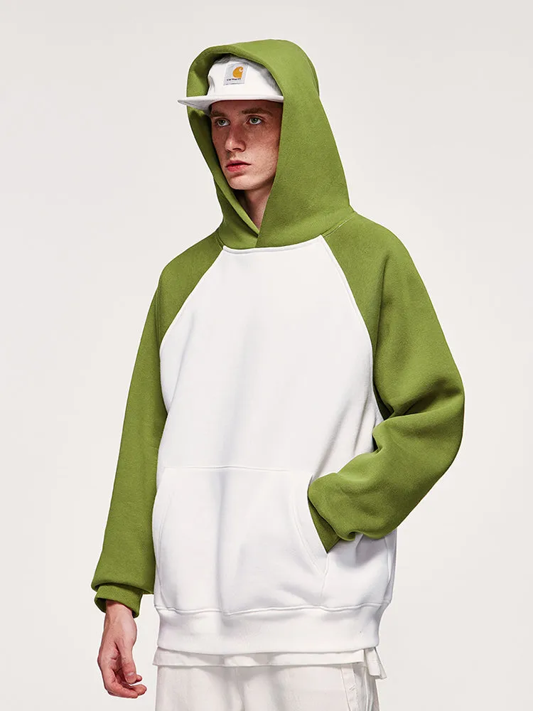 Raglan Sleeves Hooded Sweatshirt sold by Oeyes