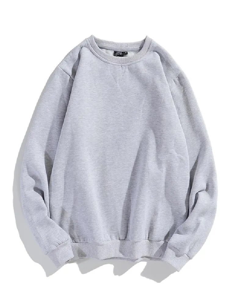 Solid Color Velvet Crewneck Hoodie sold by Oeyes product image thumbnail 2