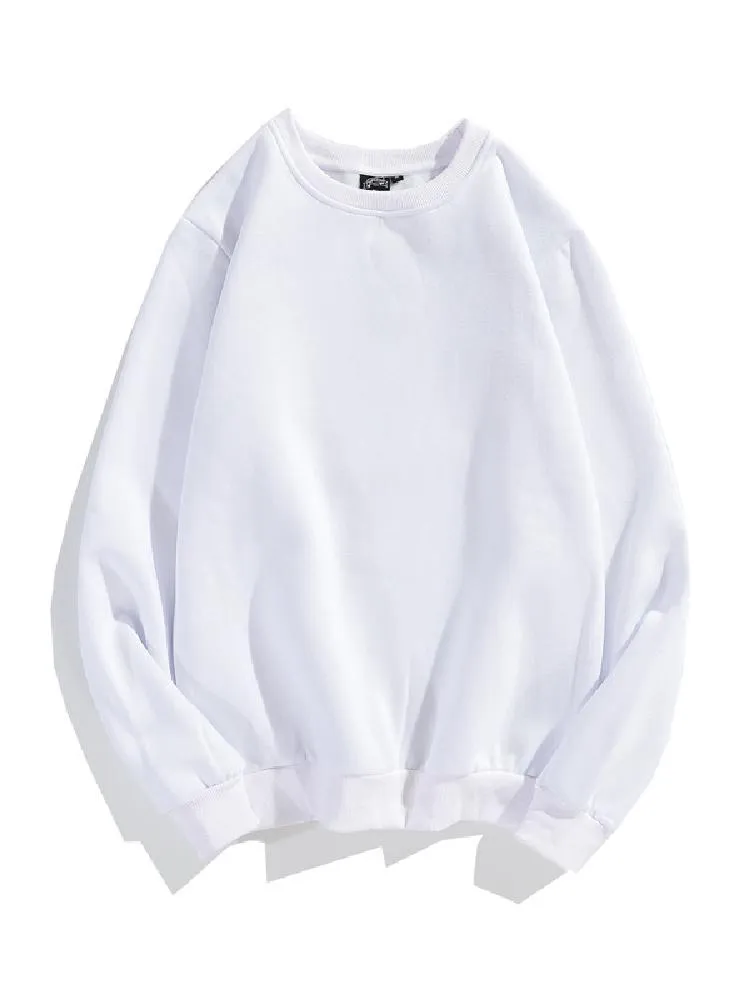 Solid Color Velvet Crewneck Hoodie sold by Oeyes product image thumbnail 4