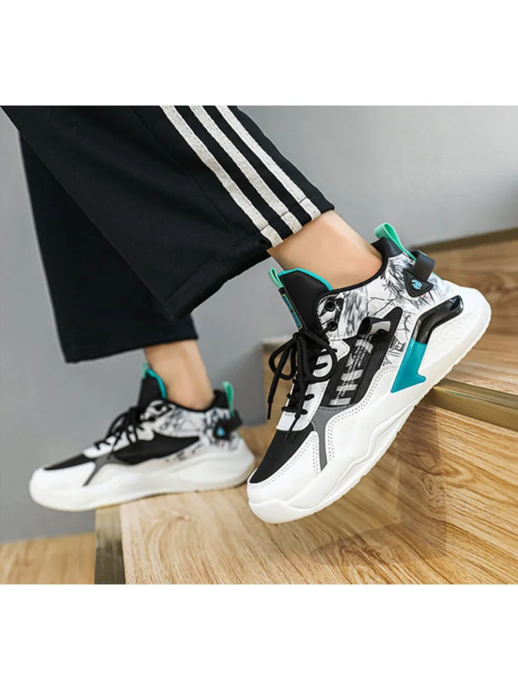 High Top Cartoon Print Training Shock Absorption Basketball Casual Shoes sold by Oeyes product image thumbnail 3