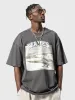 Men'S Cartoon Print Oversize T-Shirts sold by Oeyes