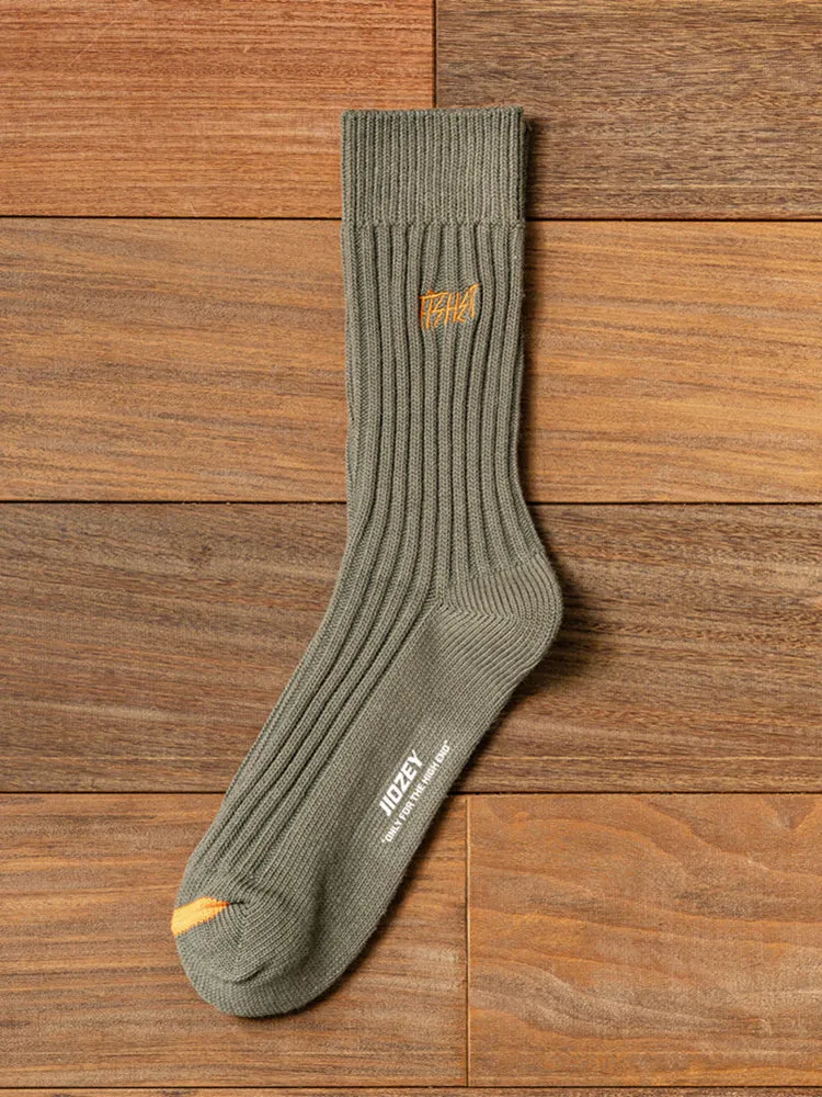 Three Pairs Men'S Cotton Socks Versatile Sports Embroidered Letters Sock sold by Oeyes product image thumbnail 3