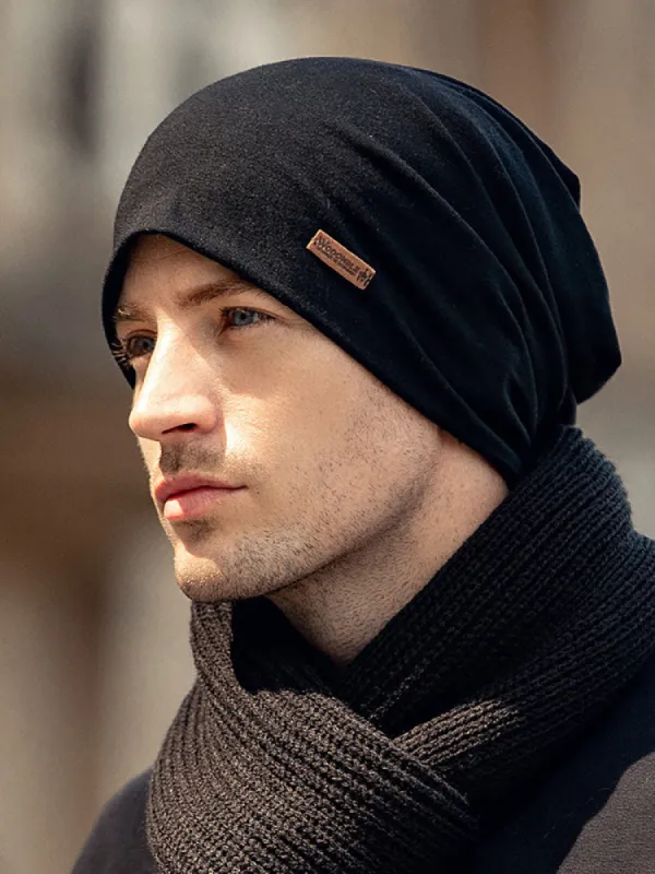 Thin Cotton Hat Winter Snug Fit Beanie sold by Oeyes