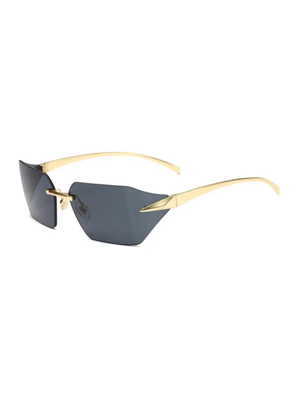 Frameless Square Fashionable Sunglasses sold by Oeyes
