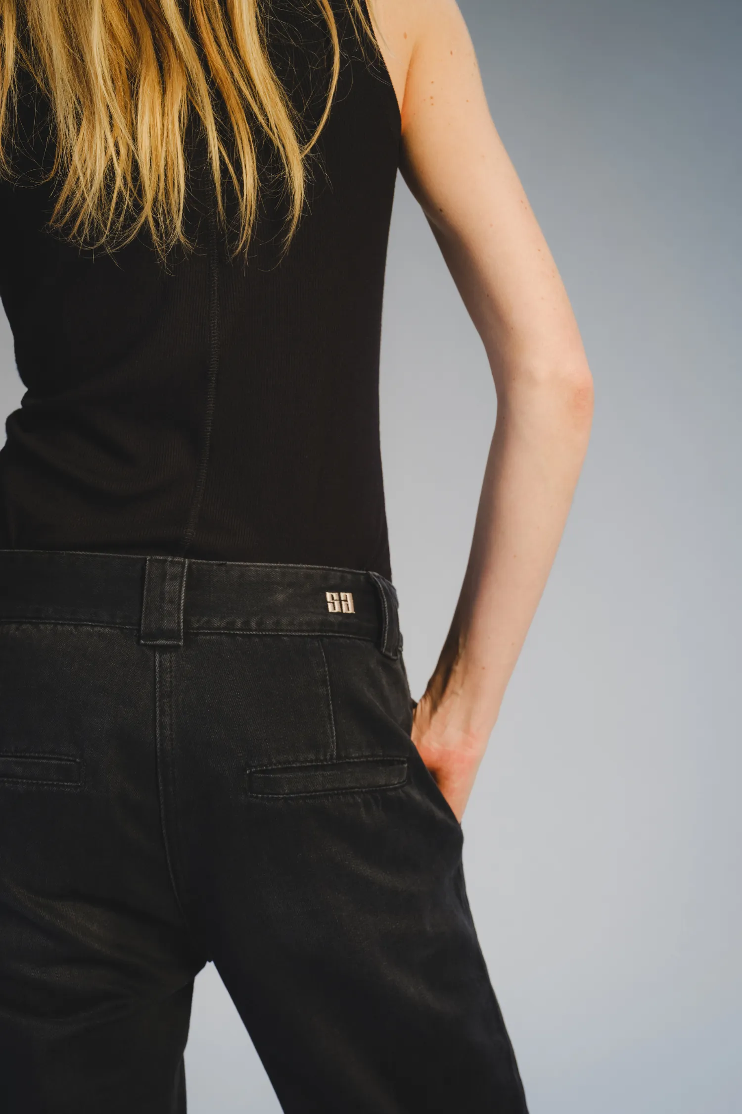 Nessa Denim Pant, Carbon Wash sold by Saint Art product image thumbnail 3