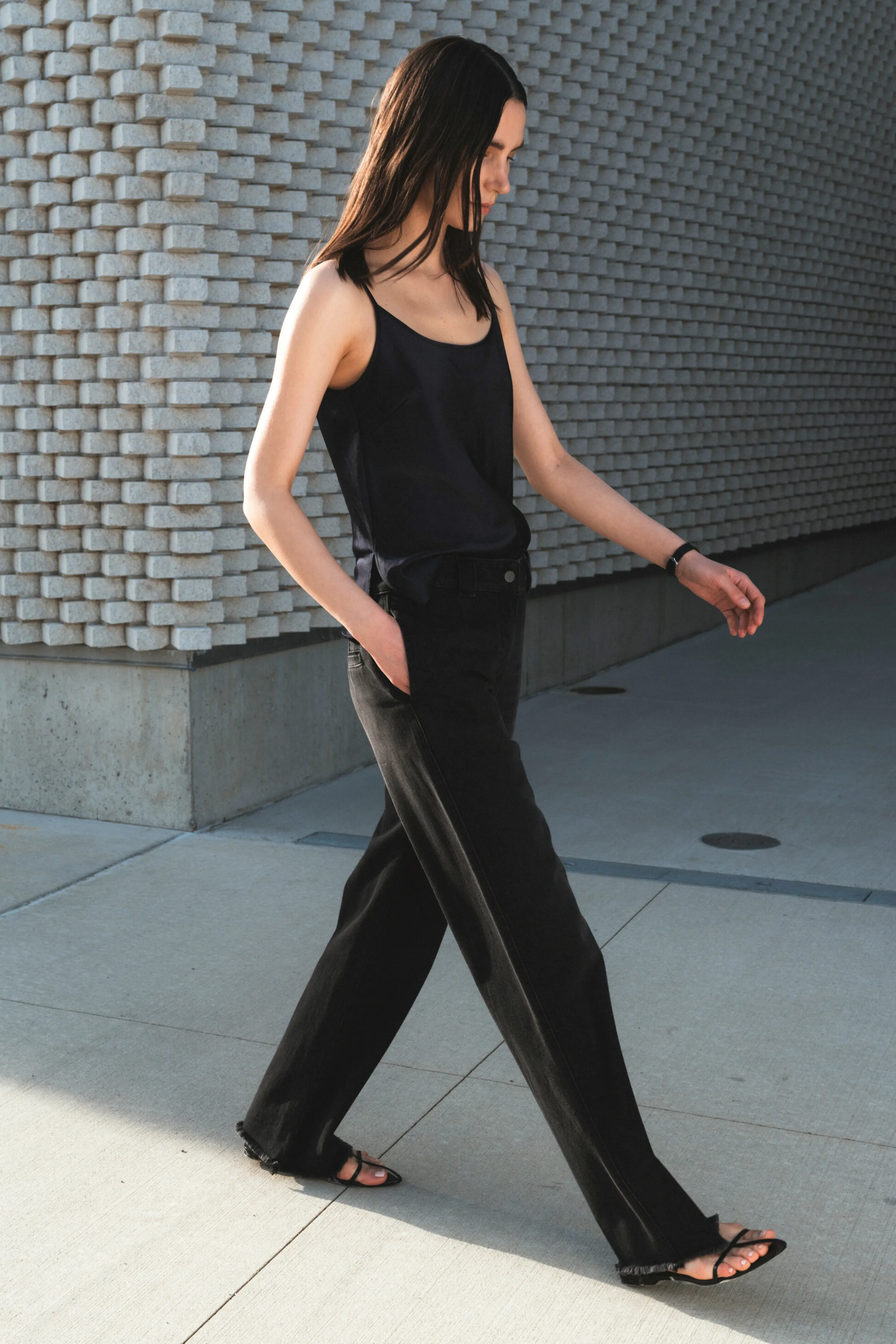 Nessa Denim Pant, Carbon Wash sold by Saint Art