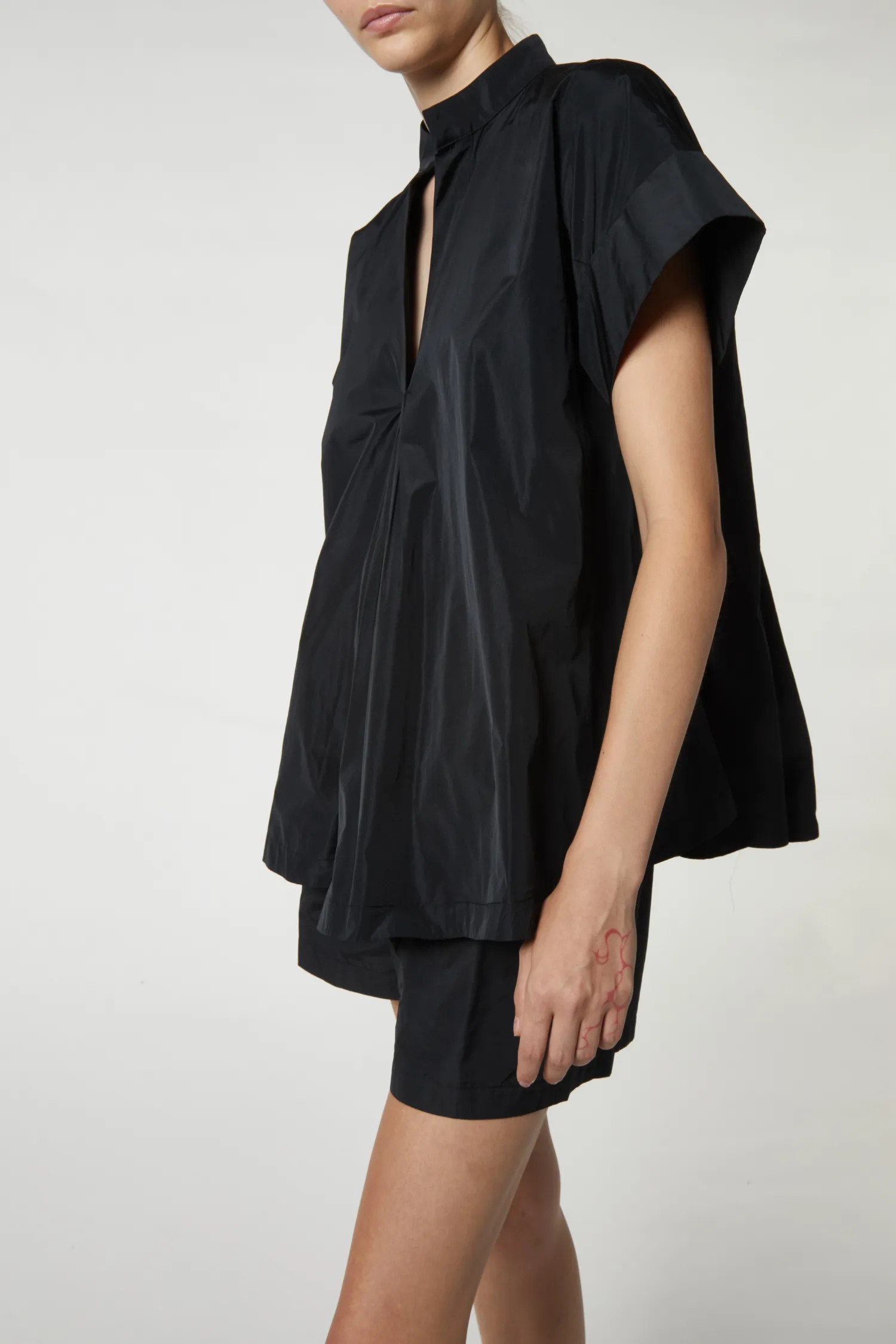 Sienna Taffeta Blouse, Black sold by Saint Art