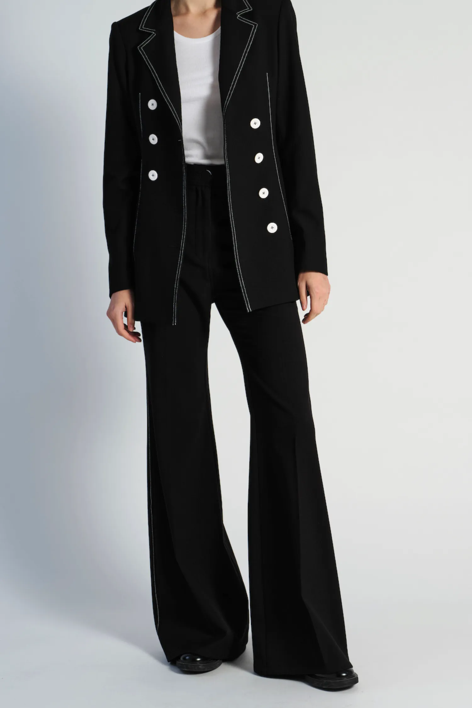 Flo High Waisted Flare Pant, Black sold by Saint Art product image thumbnail 4