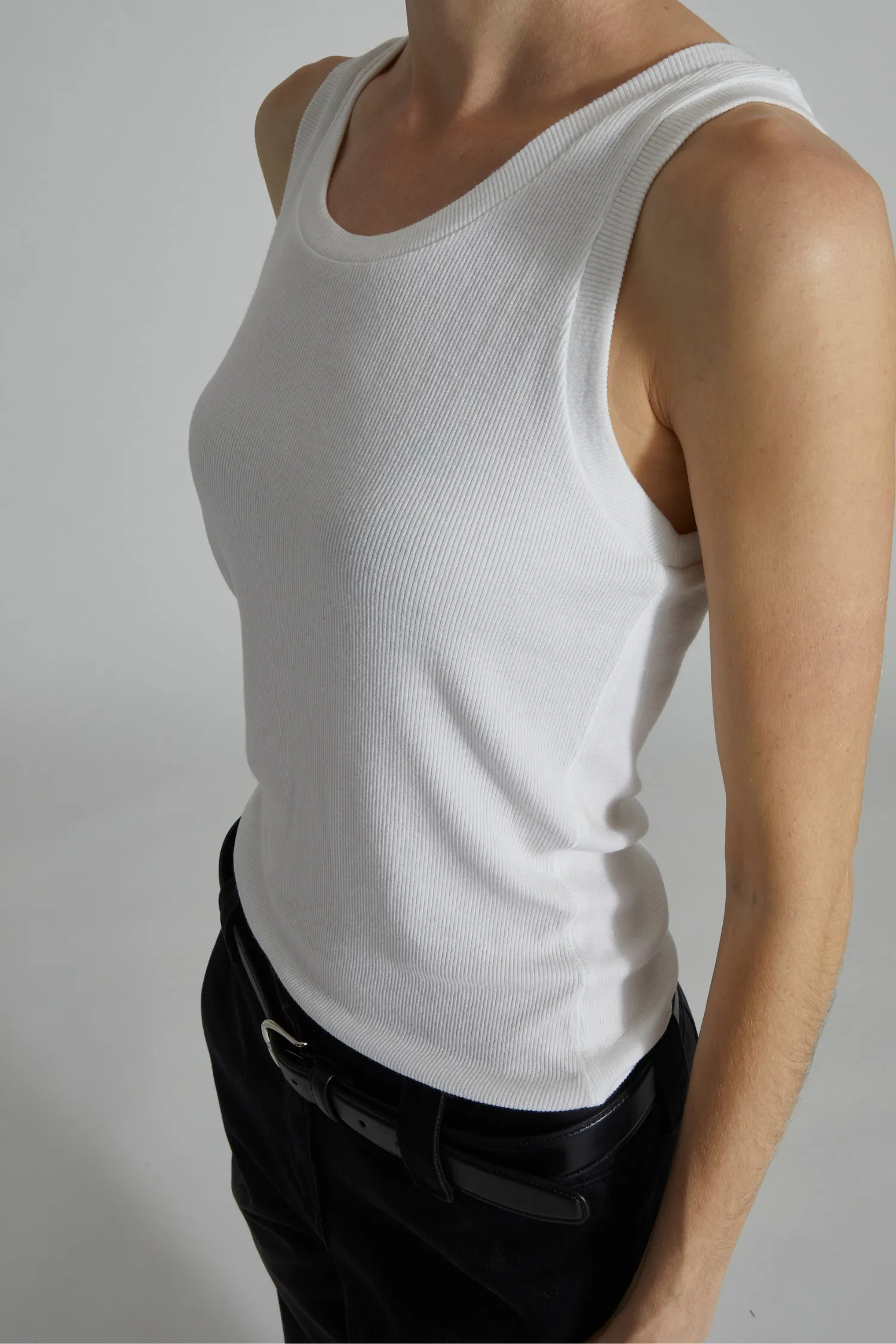 Soren Jersey Tank, White sold by Saint Art product image thumbnail 3