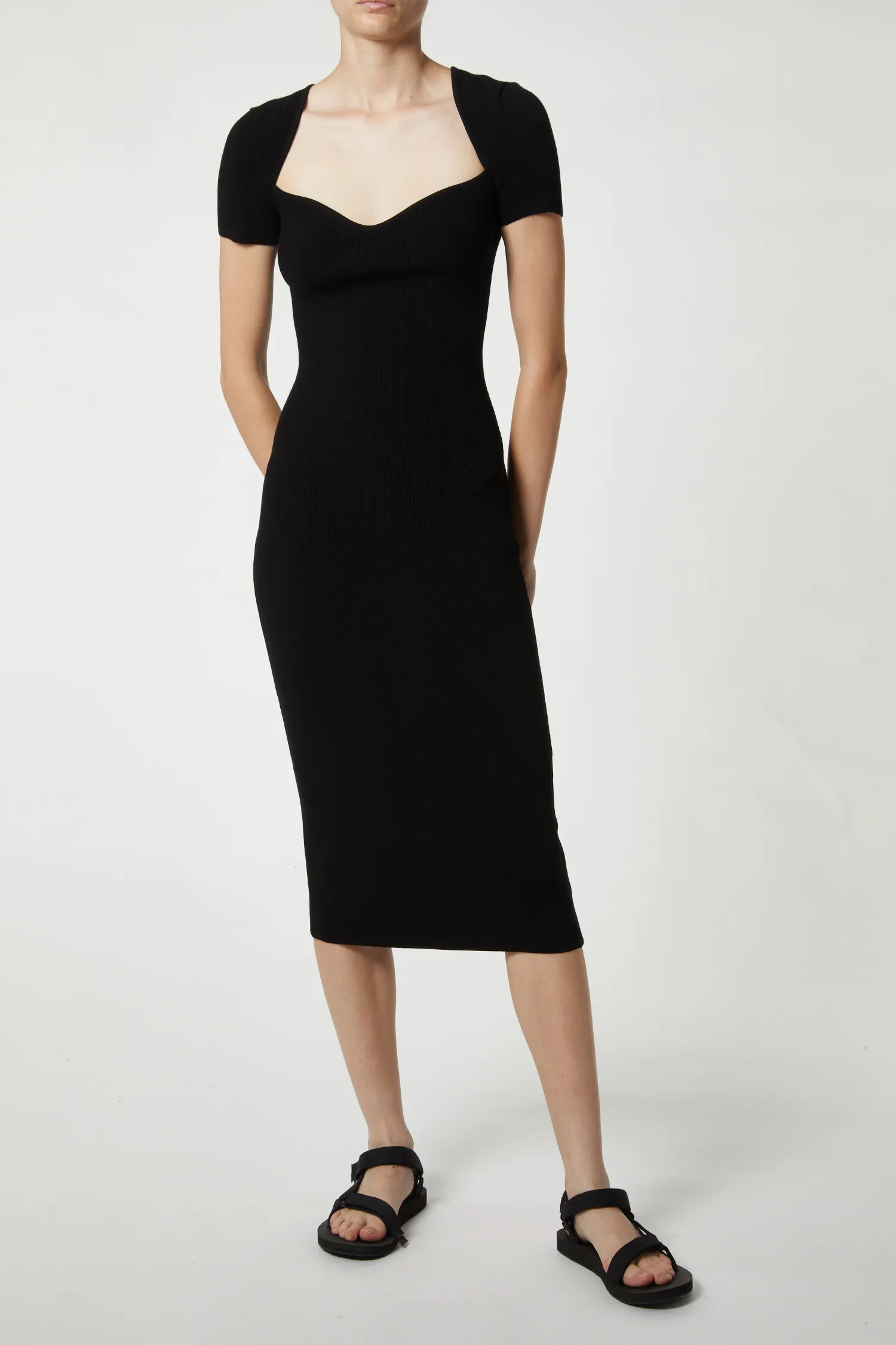 Natasha Knit Midi Dress, Black sold by Saint Art product image thumbnail 2