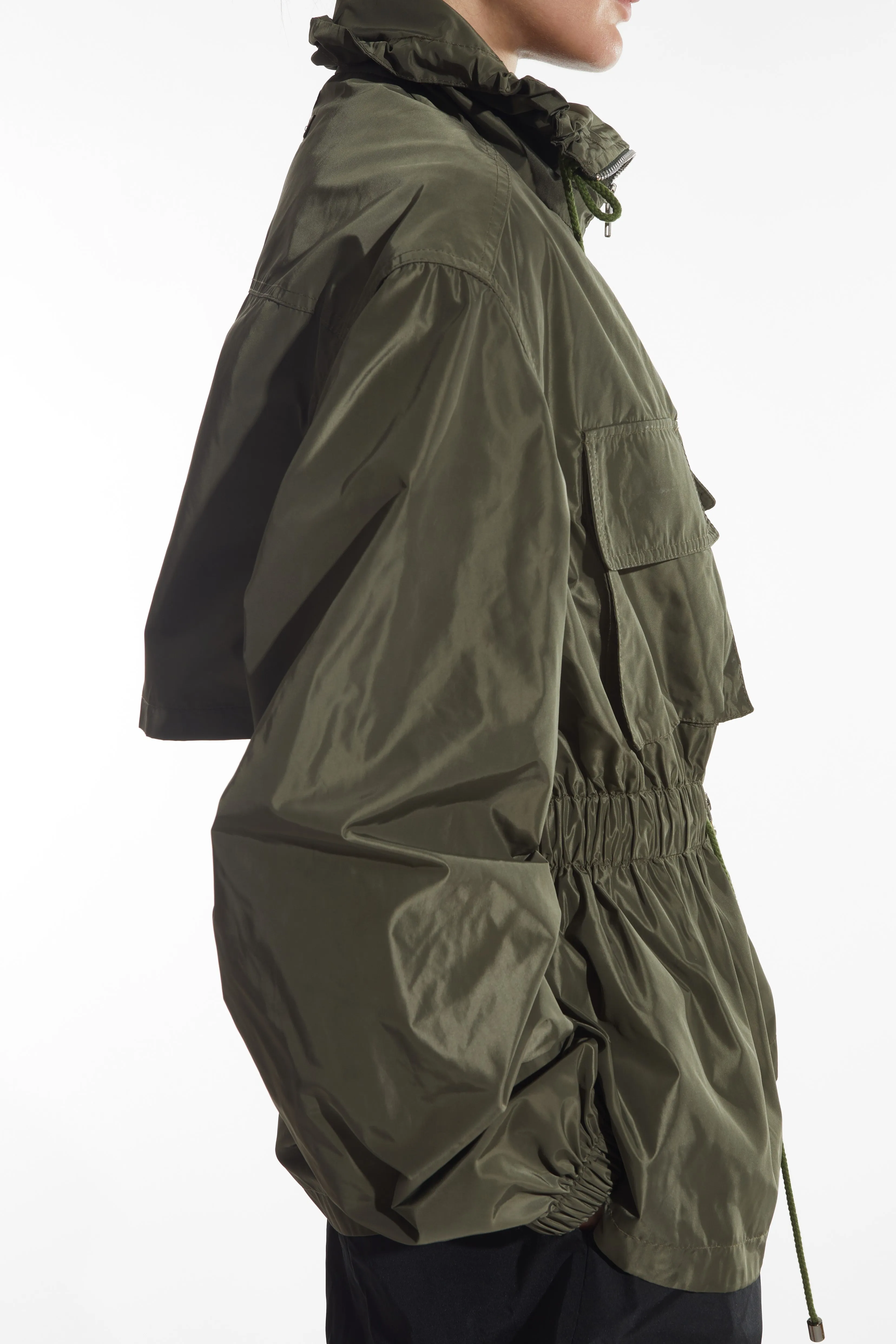 Camden Zip Front Jacket, Olive sold by Saint Art product image thumbnail 2