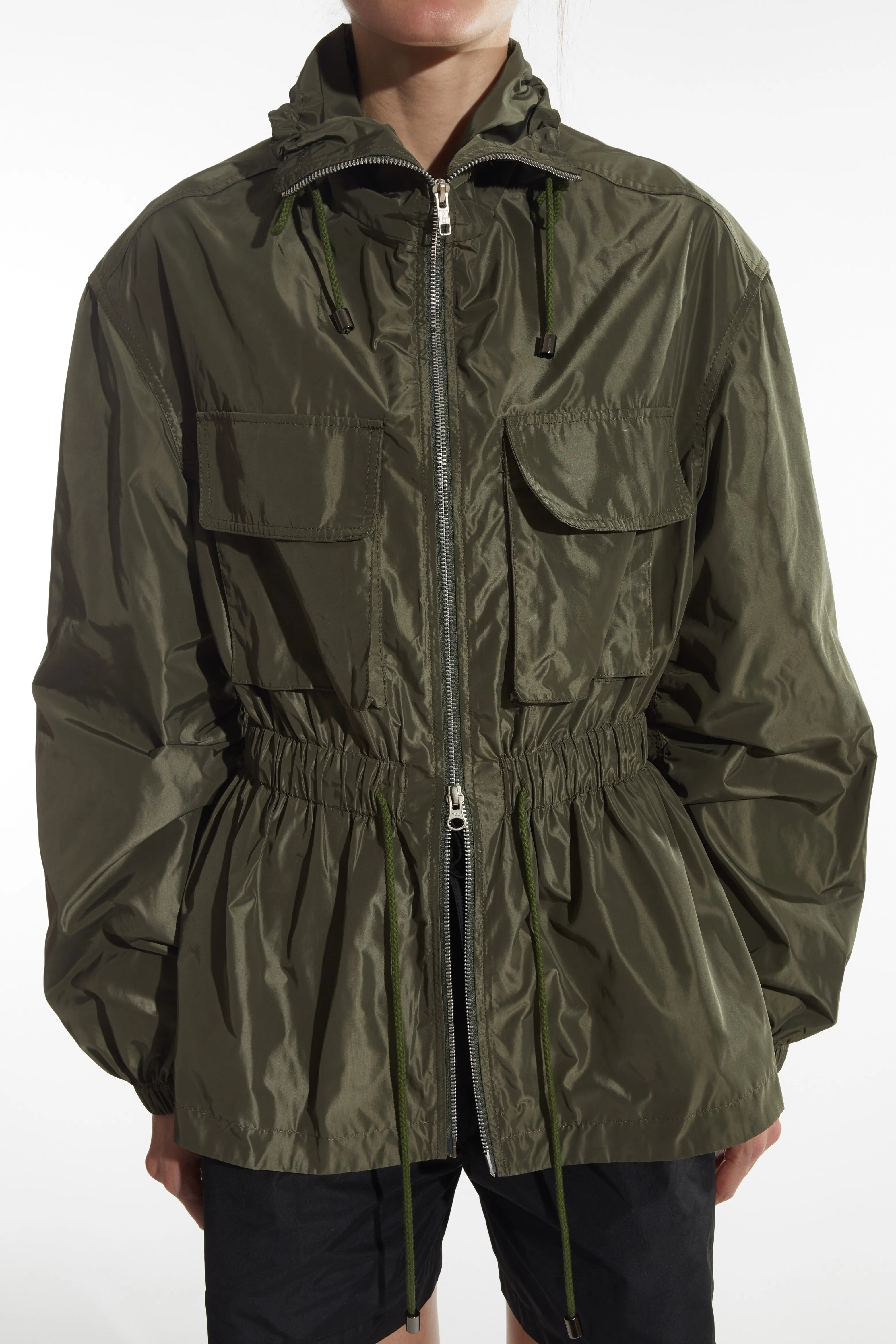 Camden Zip Front Jacket, Olive sold by Saint Art product image thumbnail 3