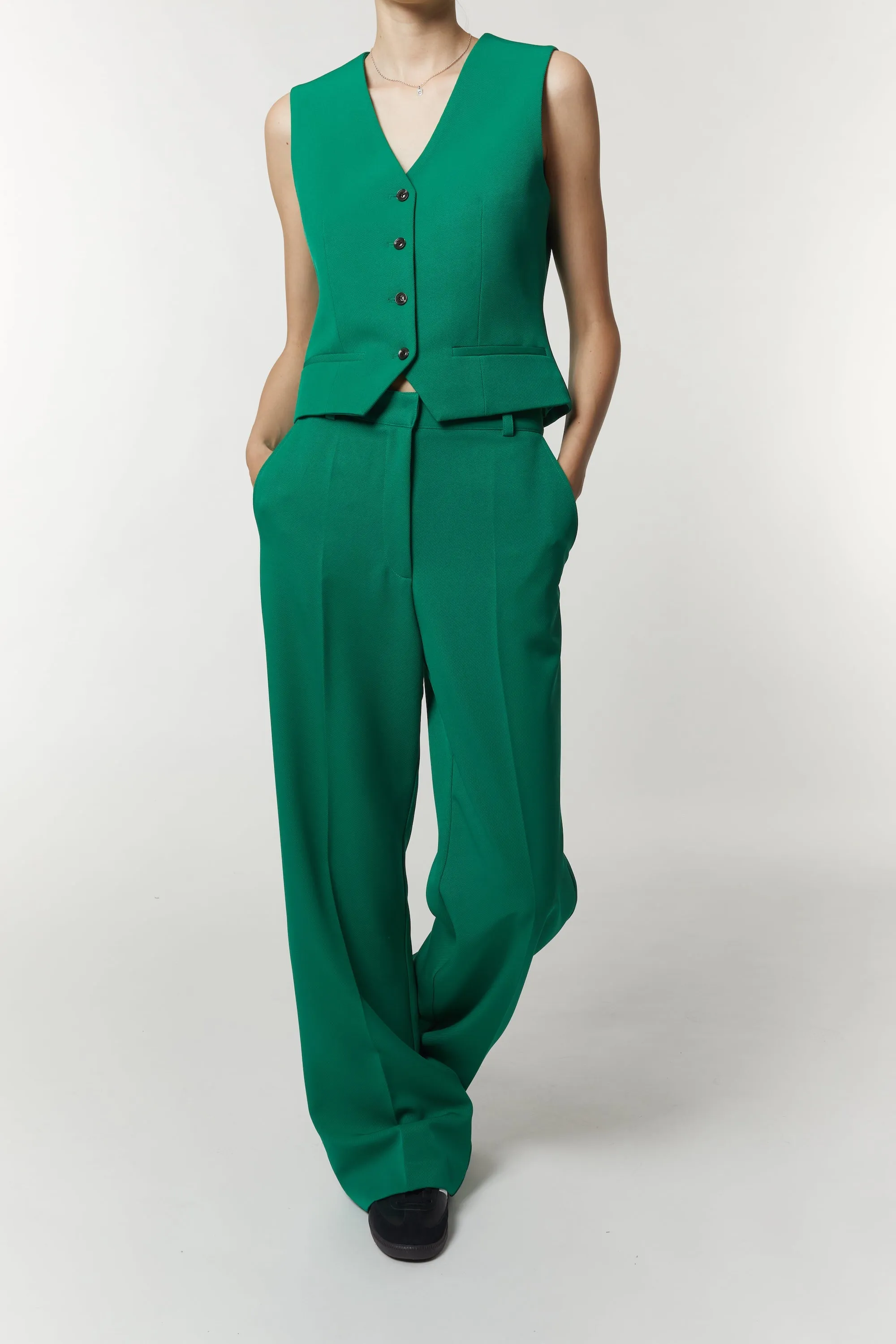 Lucy Mid-rise Relaxed Fit Trouser sold by Saint Art