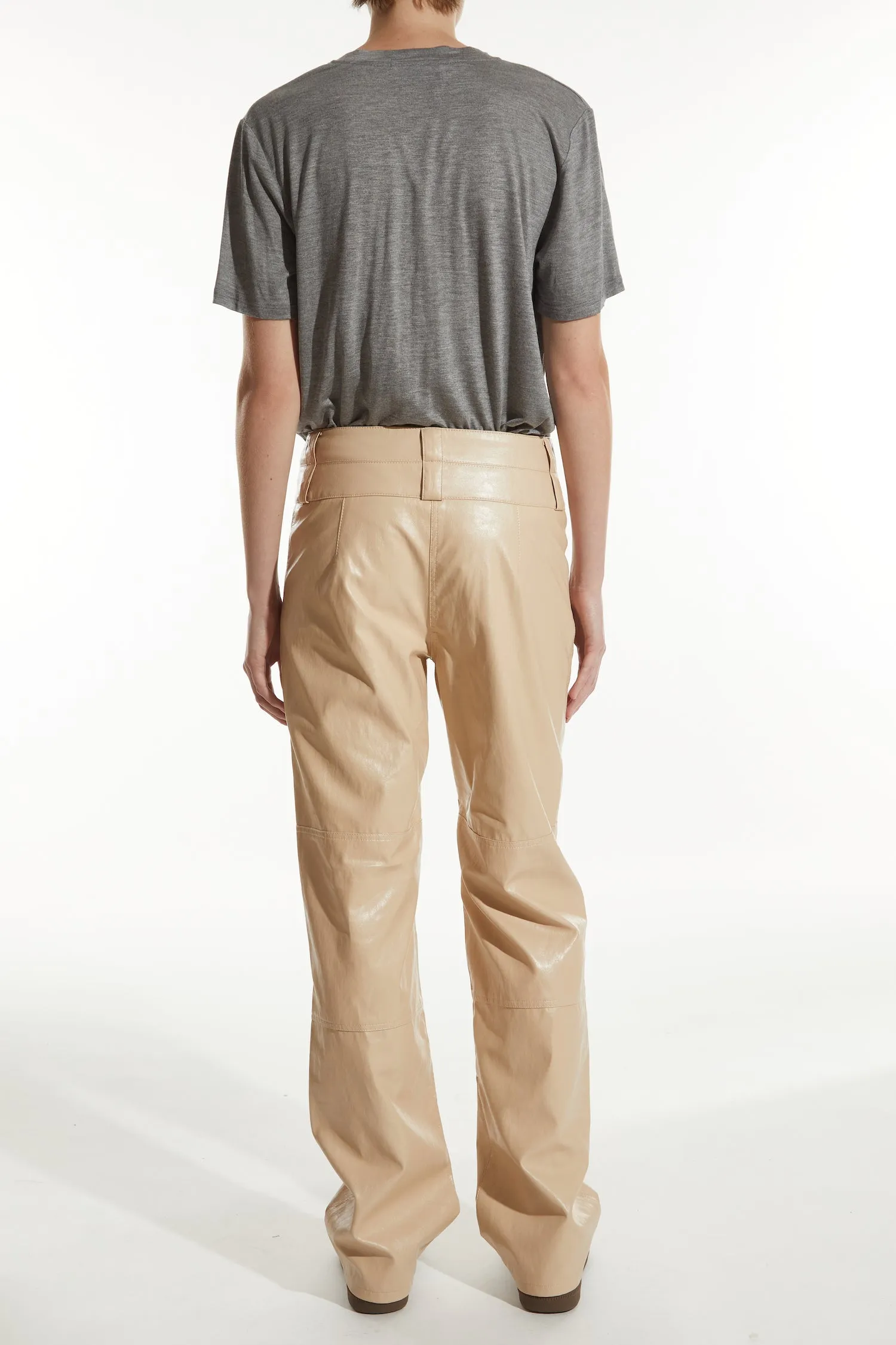 Lauren Low-Rise Straight Leg Leather Pant sold by Saint Art product image thumbnail 2