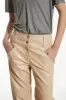Lauren Low-Rise Straight Leg Leather Pant sold by Saint Art