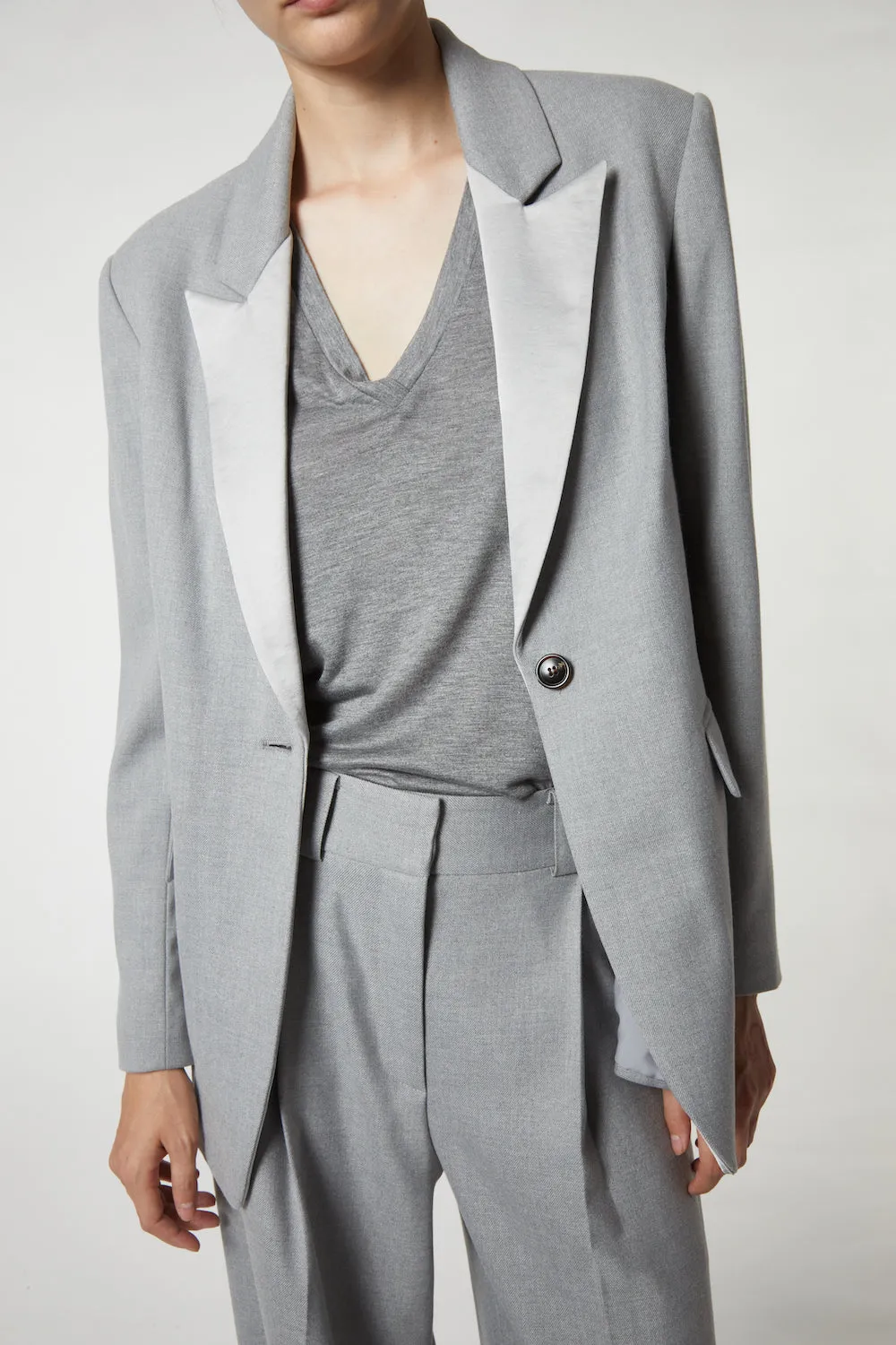 Dylan Tuxedo Jacket, Light Grey sold by Saint Art product image thumbnail 2