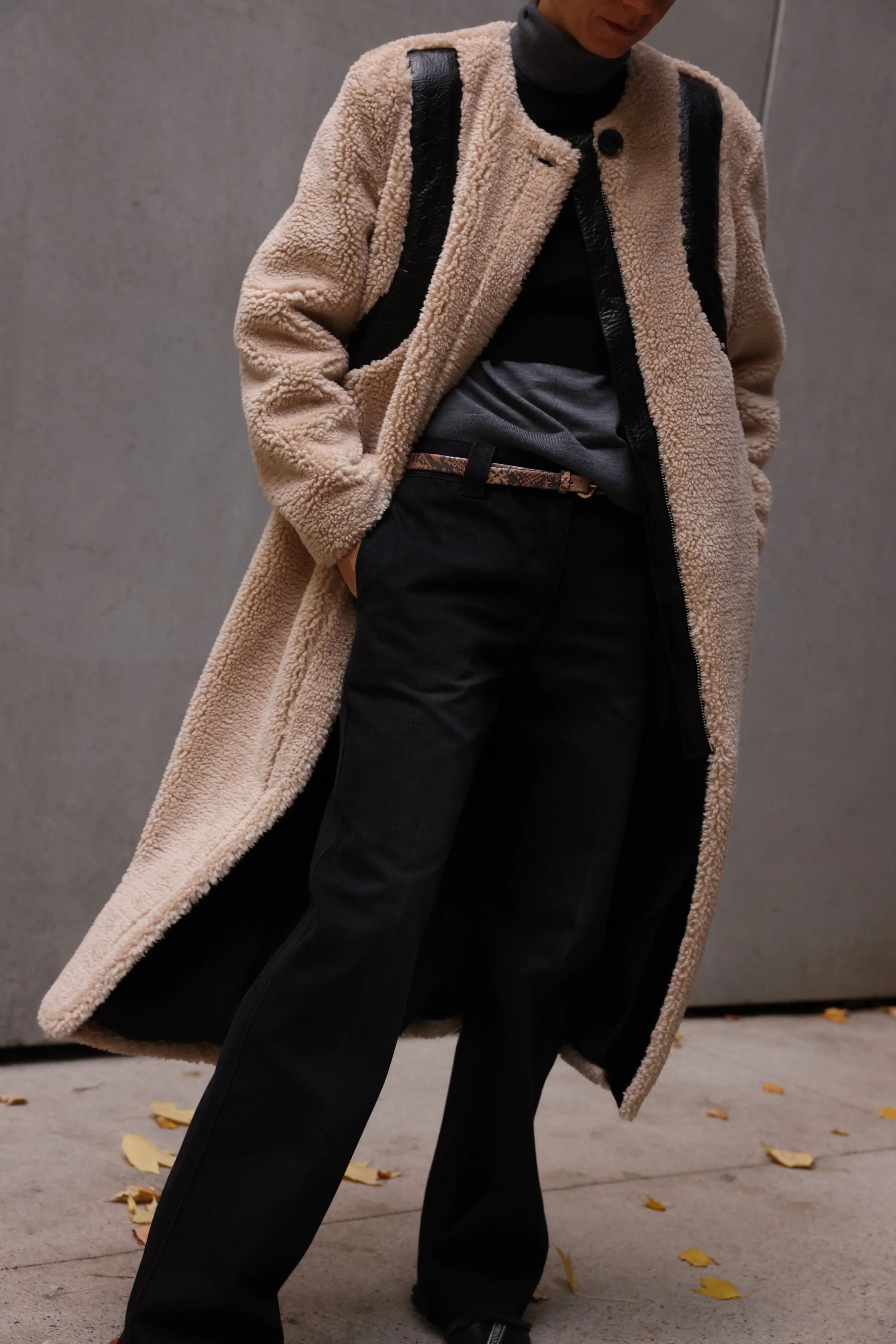 Laine Faux Shearling Coat, Natural sold by Saint Art product image thumbnail 2