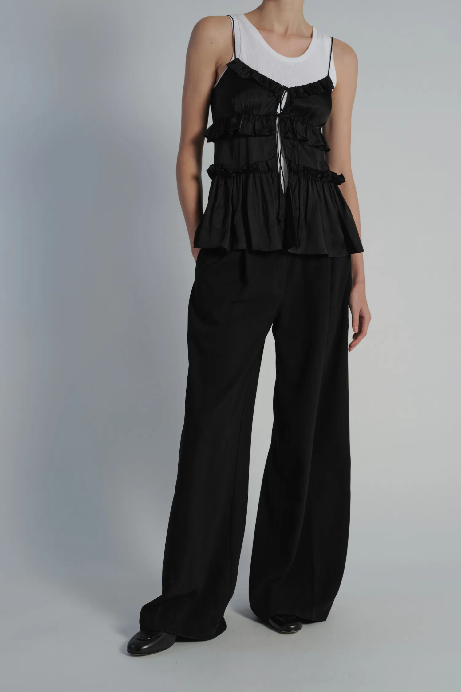 Olive Ruffle Blouse, Olive sold by Saint Art product image thumbnail 5
