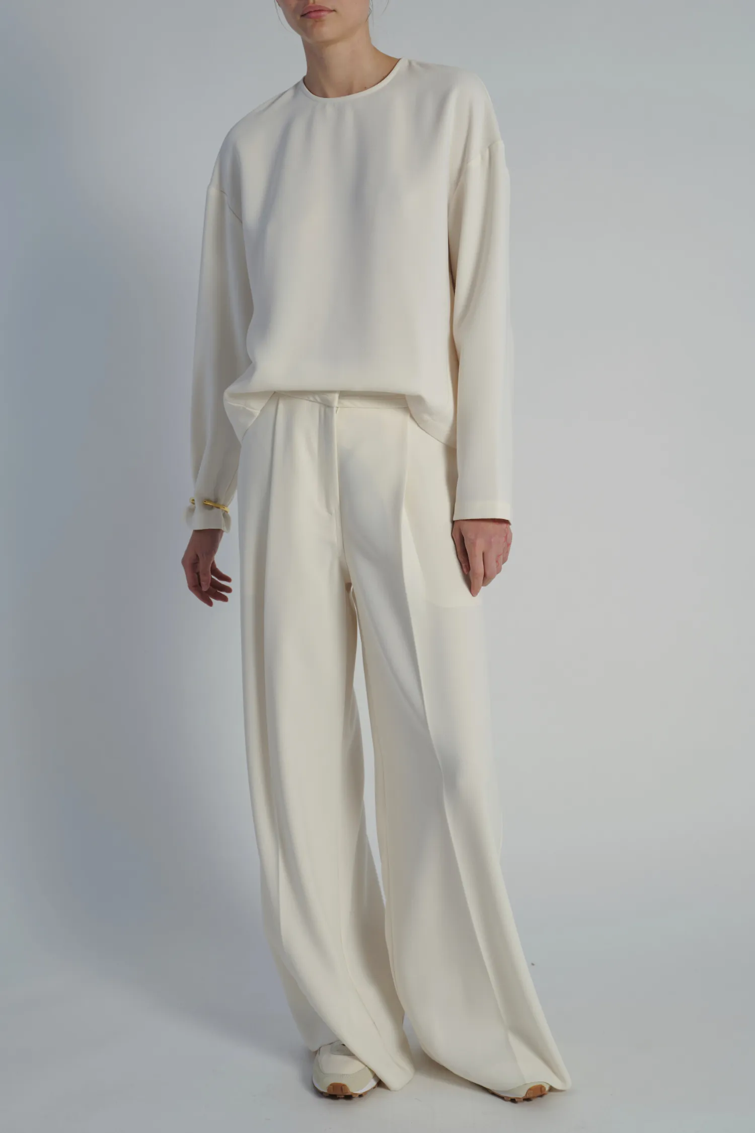 Paris Crepe Blouse, Ivory sold by Saint Art product image thumbnail 3