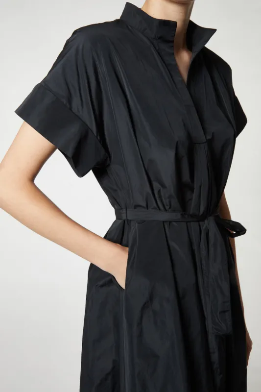 Brekkyn Taffeta Maxi Dress, Black made by Saint Art