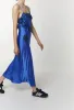 Sage Slip Dress with Crochet, French Blue sold by Saint Art
