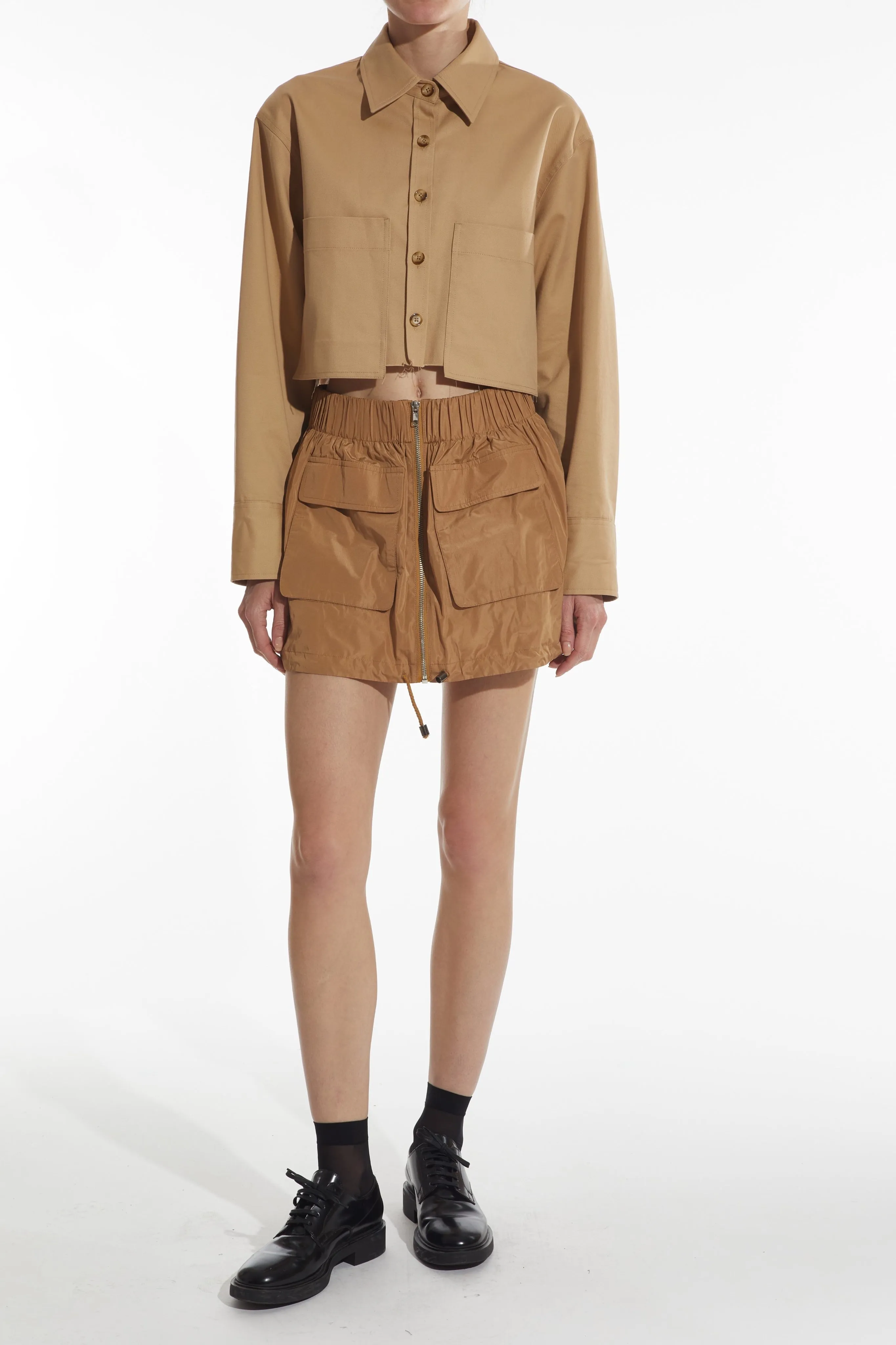 Faye Cargo Top, Khaki sold by Saint Art product image thumbnail 3