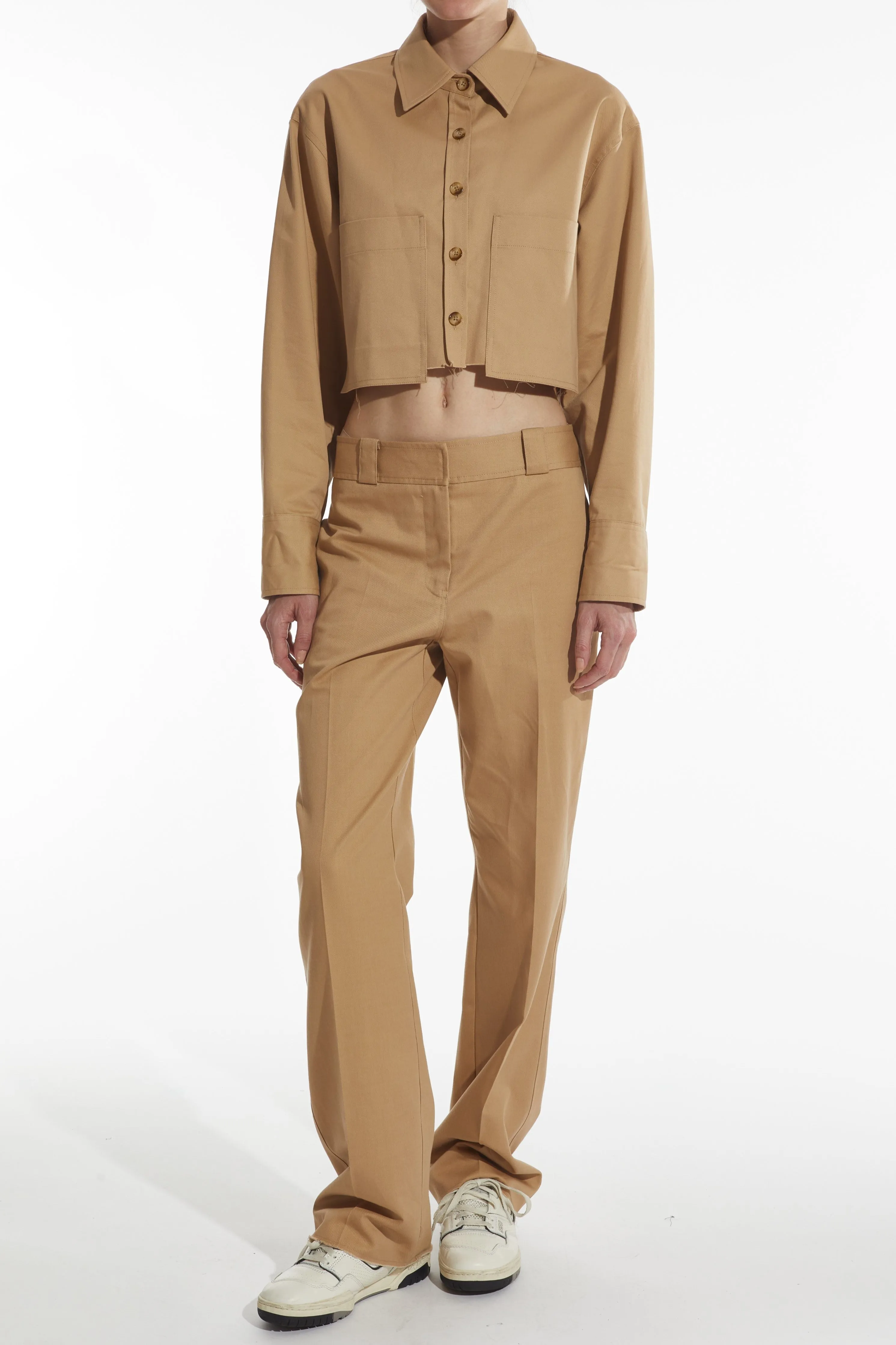 Faye Cargo Top, Khaki sold by Saint Art product image thumbnail 4