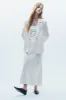 Adalee Charmeuse Blazer sold by Saint Art