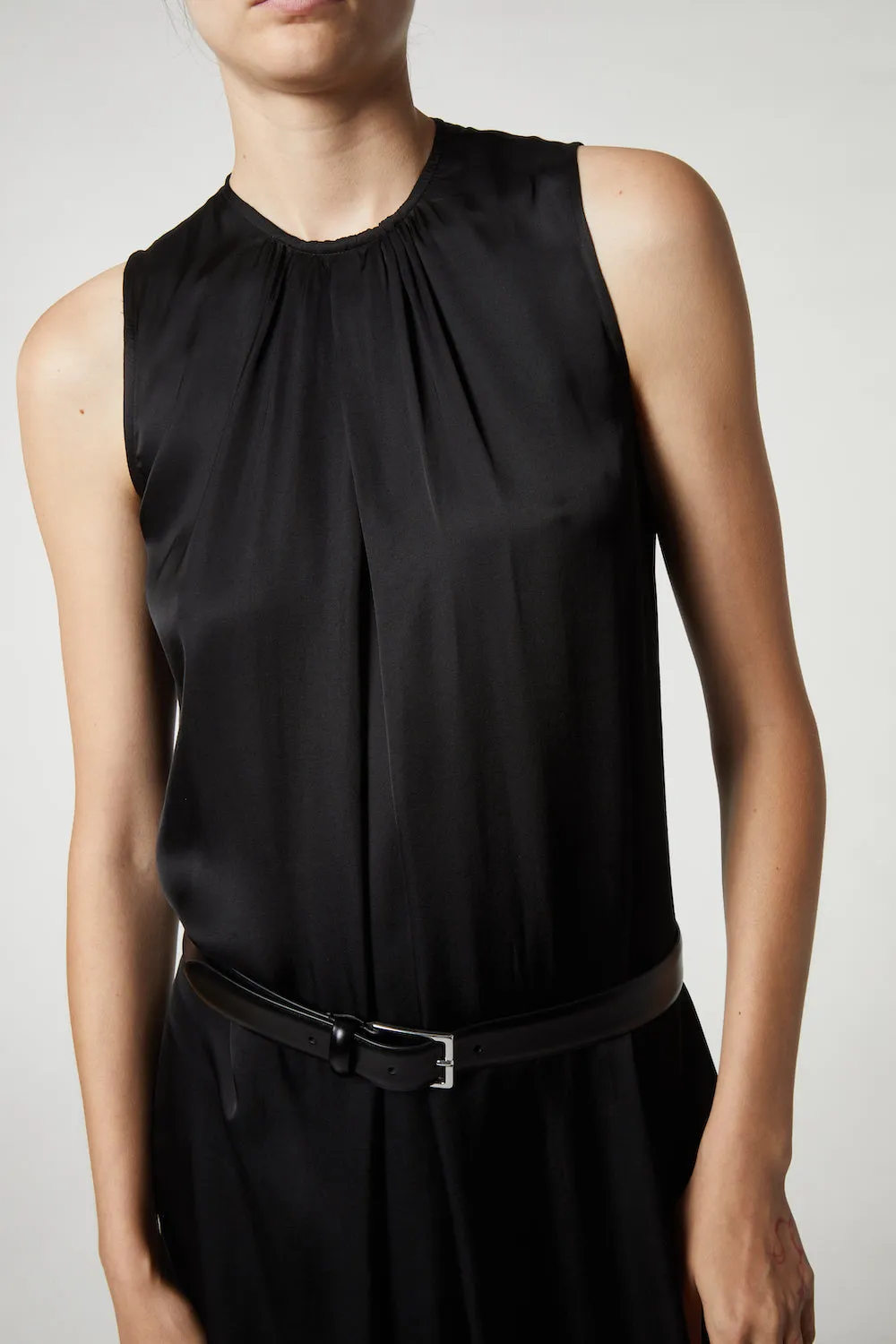 Tessa High Neck Sleeveless Maxi Dress, Black sold by Saint Art product image thumbnail 2