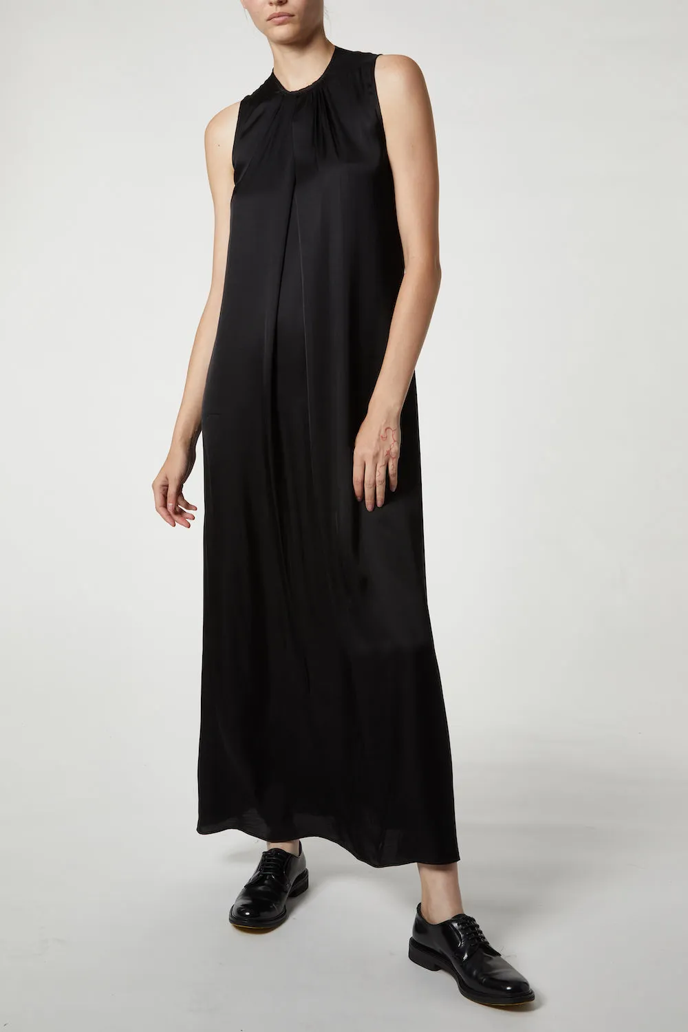 Tessa High Neck Sleeveless Maxi Dress, Black sold by Saint Art product image thumbnail 4