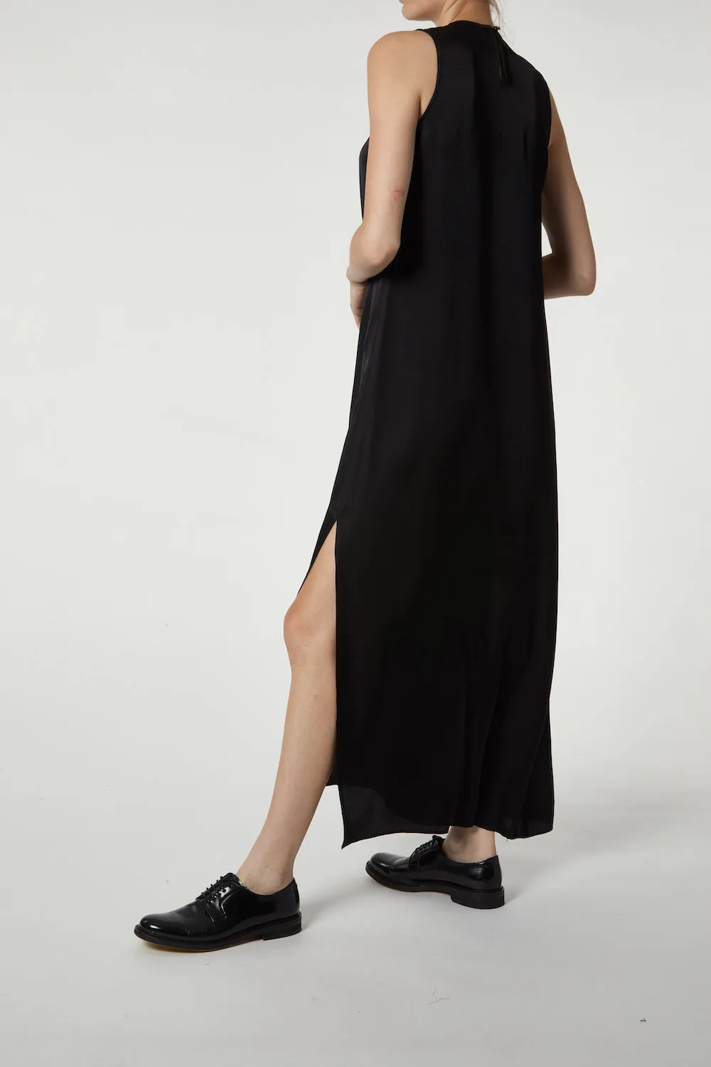 Tessa High Neck Sleeveless Maxi Dress, Black sold by Saint Art product image thumbnail 5