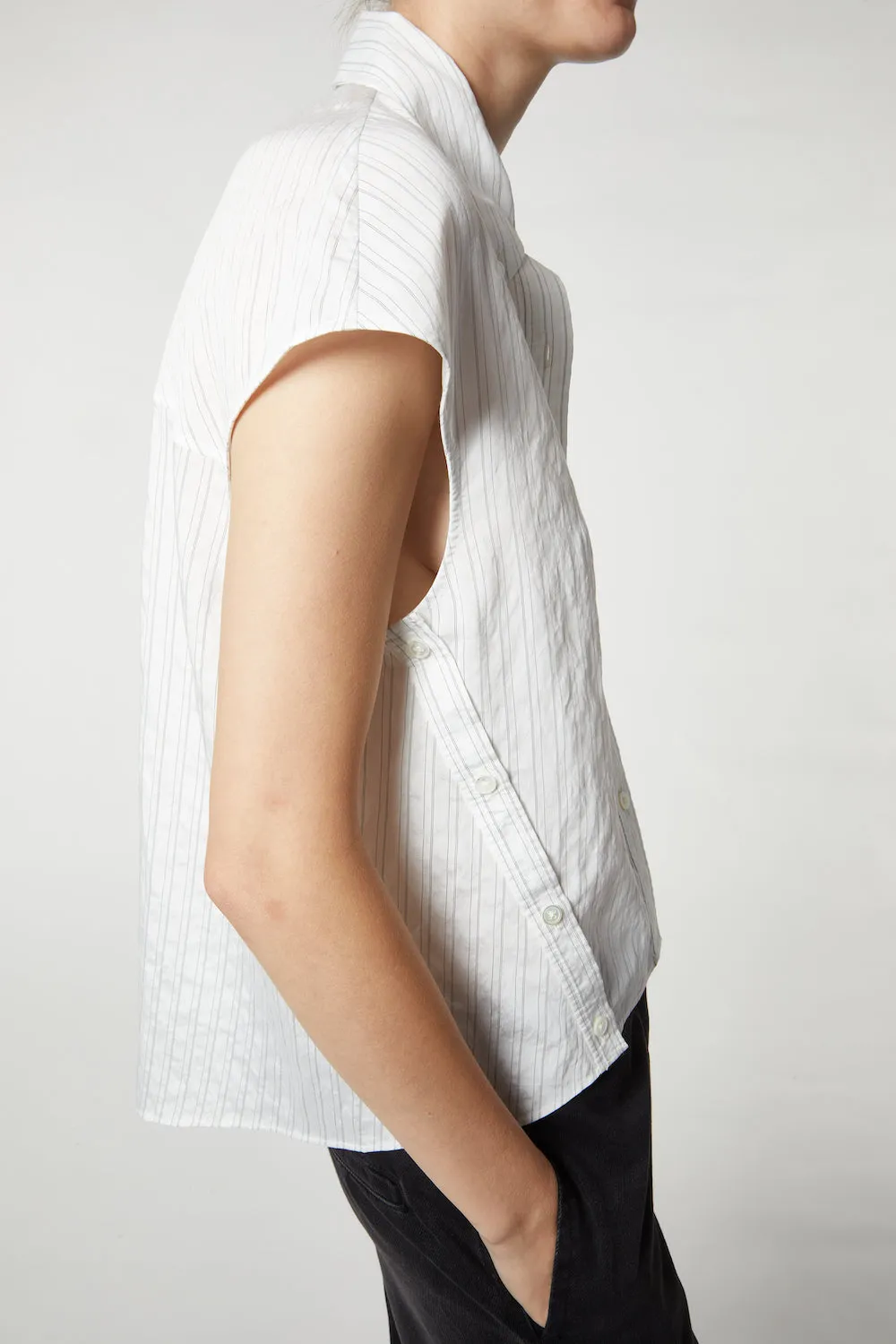 Perth Cap Sleeve Button Blouse sold by Saint Art product image thumbnail 3