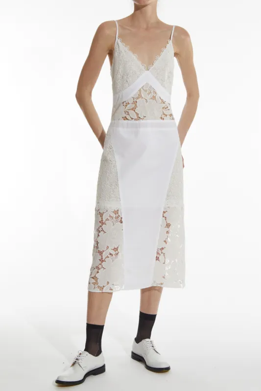 Sofia Mixed Lace Dress made by Saint Art