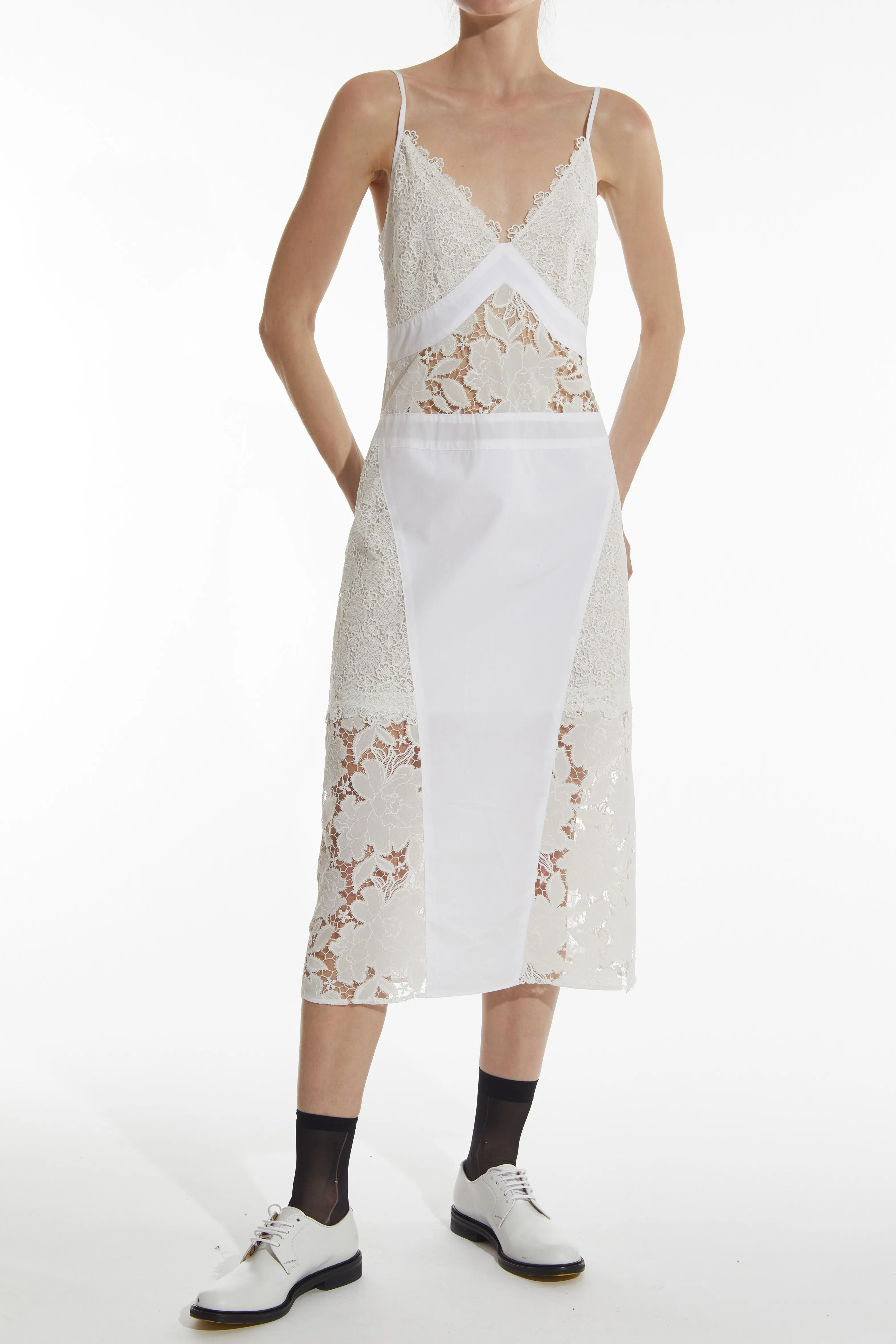 Sofia Mixed Lace Dress sold by Saint Art
