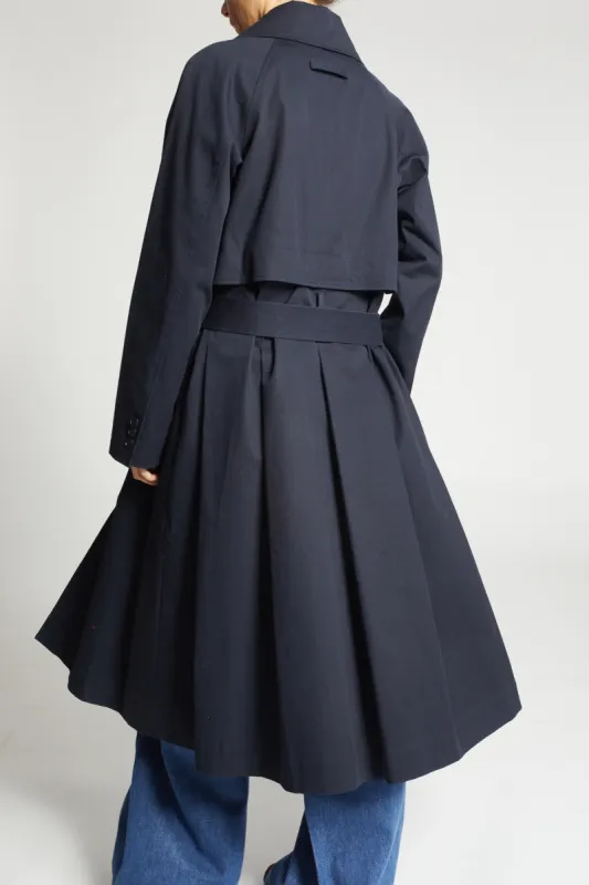 London Convertible Trench, Navy made by Saint Art