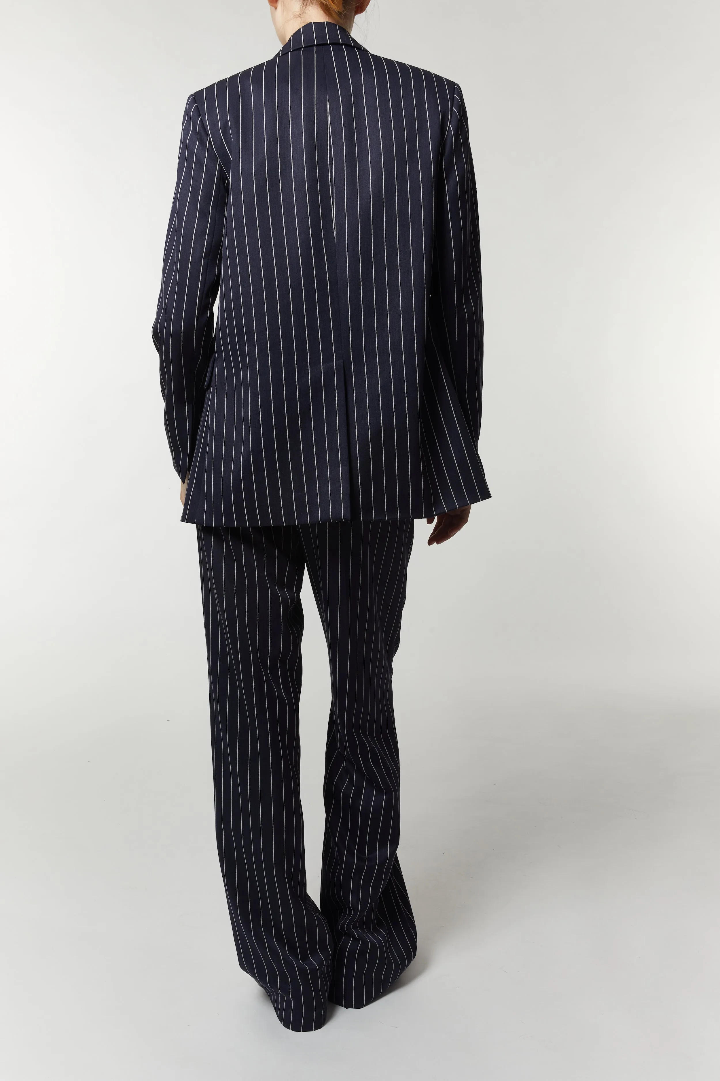 Gia Pinstripe Blazer, Navy sold by Saint Art product image thumbnail 3