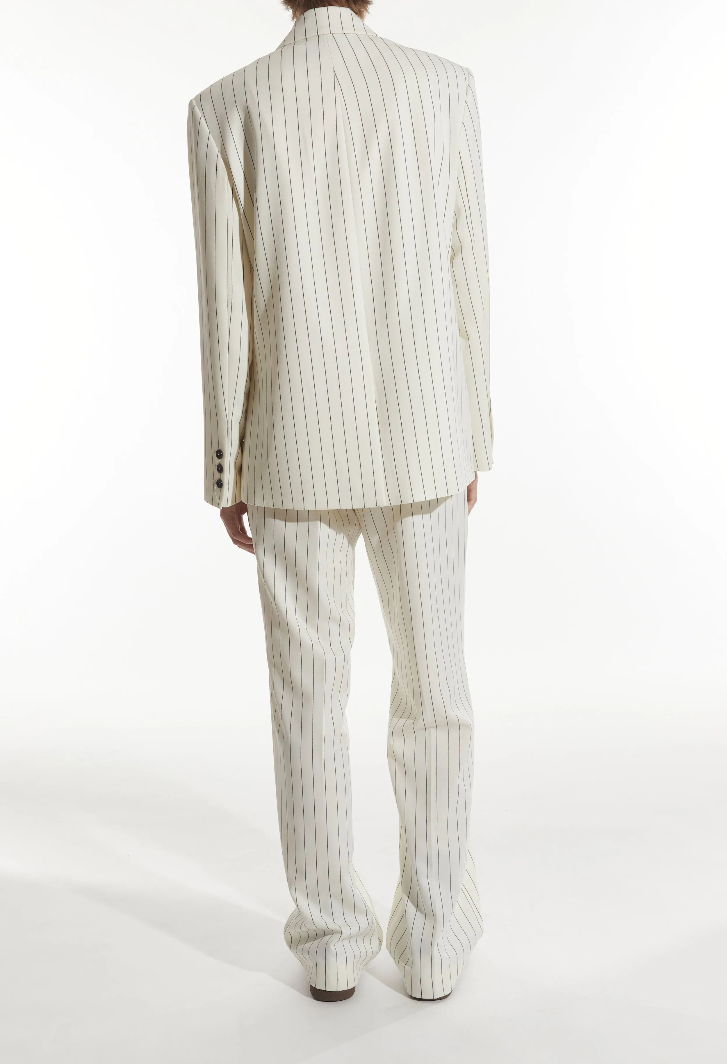 Taylor Blazer, White Pinstripe sold by Saint Art product image thumbnail 2
