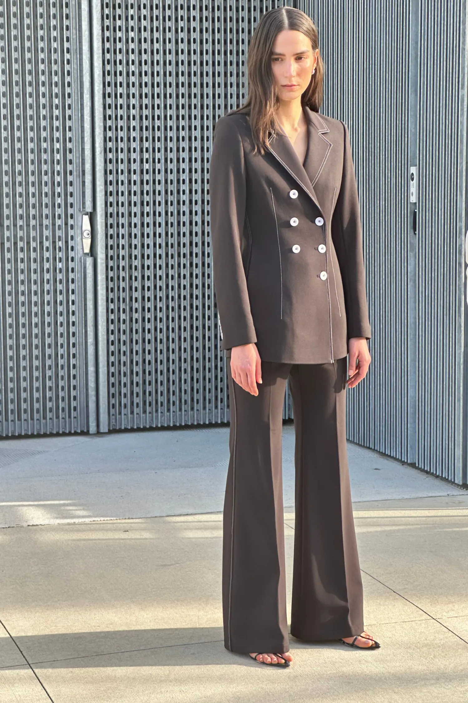 Piper Contrast Blazer, Black sold by Saint Art product image thumbnail 5