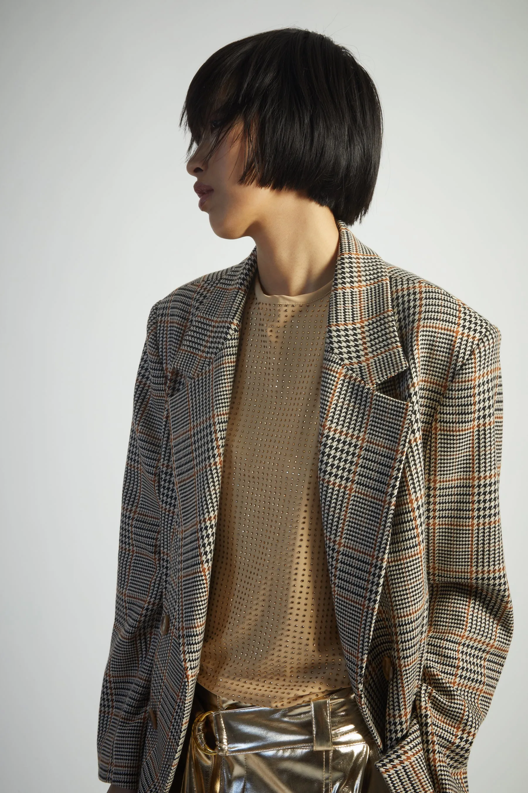 Taylor Blazer, Houndstooth Plaid sold by Saint Art product image thumbnail 5